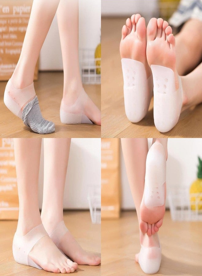 Dr.Pedi Height Increase Insoles Heel Pads Cushion Height boosters Increase Shoe Insert Gel Heel Cups Invisible Height Elevators Insole Arch Support Heel Protectors Heel Support 2.5CM - Image 4